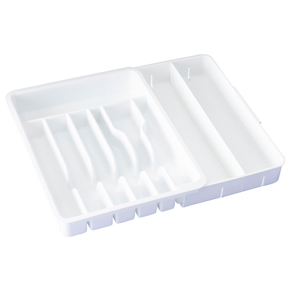 YouCopia - DrawerFit Expandable Utensil Tray - White