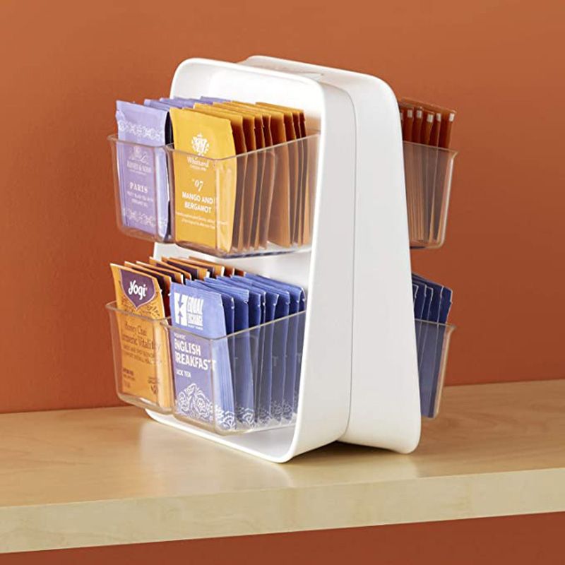 YouCopia - TeaStand Tea Bag Organizer W/ Removable Bins