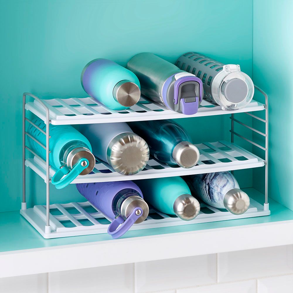 Youcopia - Upspace Water Bottle Organizer - 3 Shelf - White