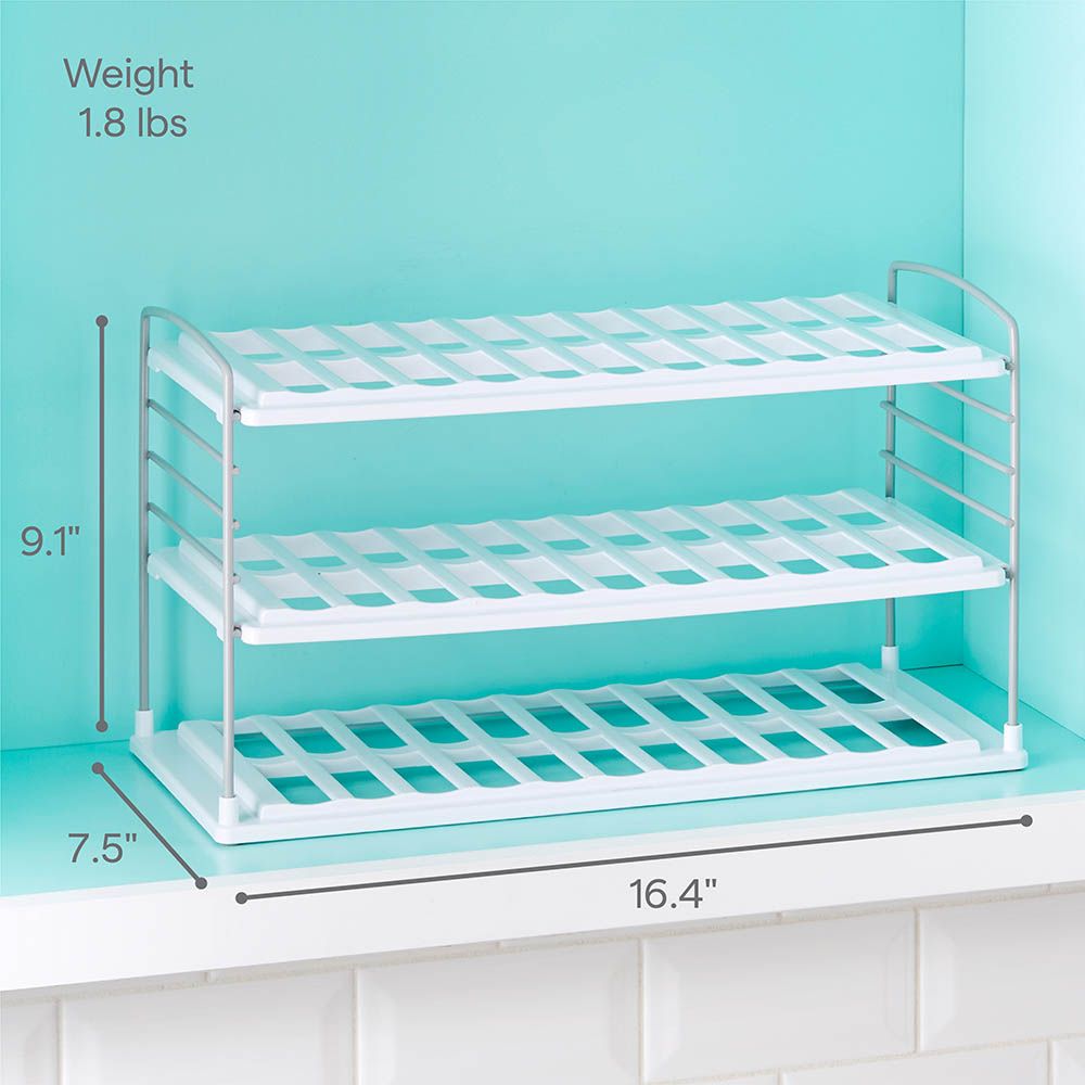 Youcopia - Upspace Water Bottle Organizer - 3 Shelf - White