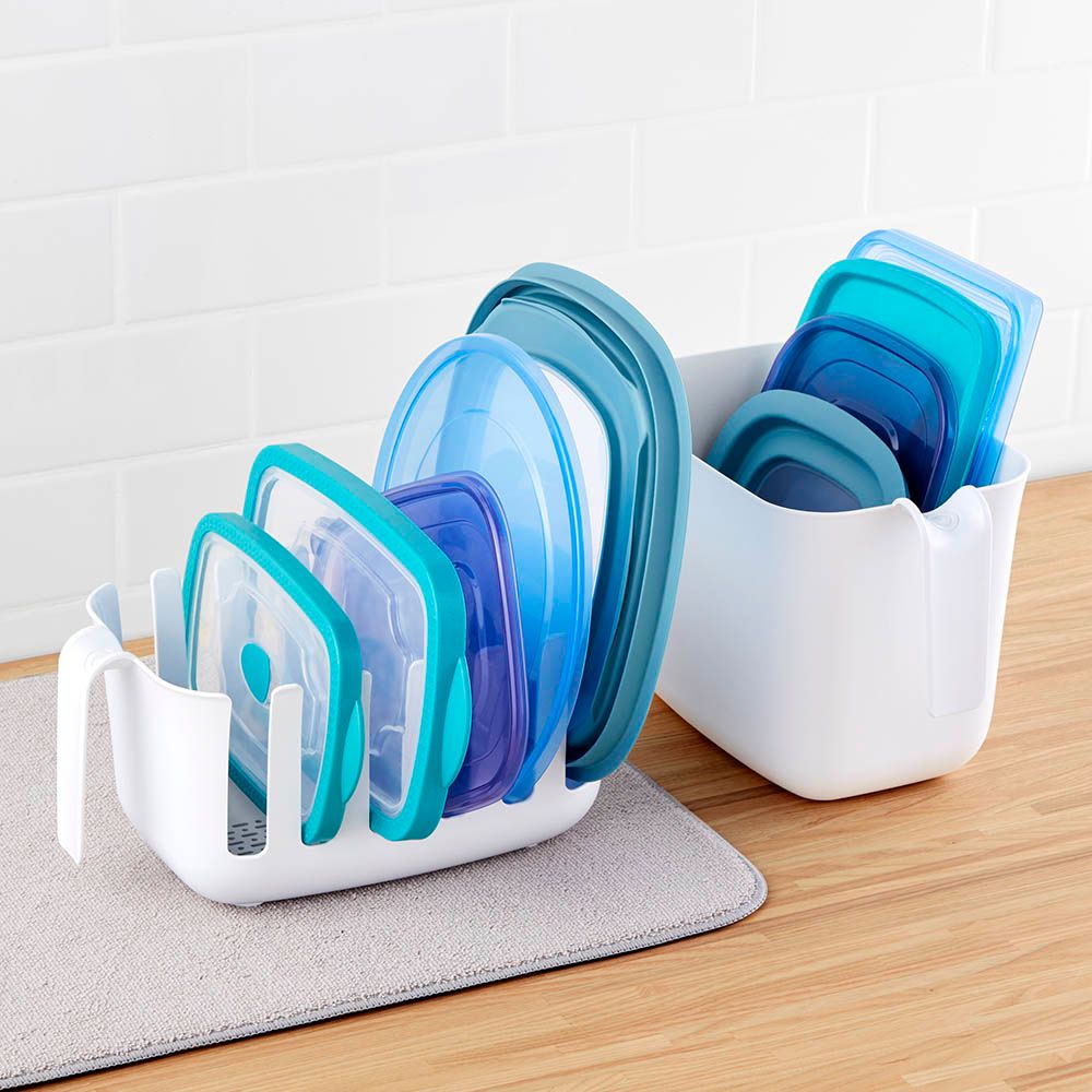 Youcopia - Dry+Store Reusable Silicone Bag Storage Rack - White