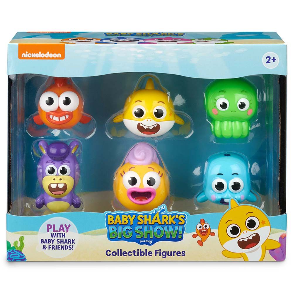 Pinkfong - Baby Shark - Big Snow Collectible Figures Pack of 6