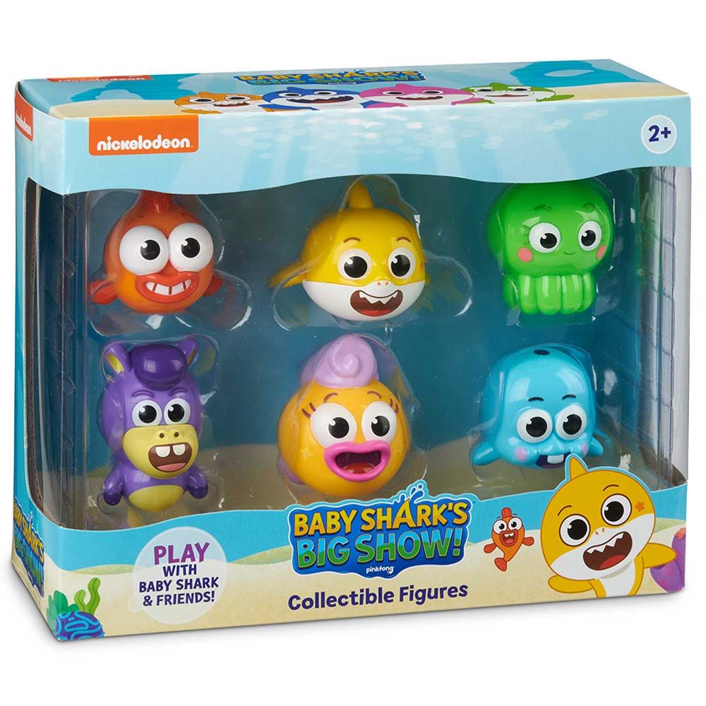 Pinkfong - Baby Shark - Big Snow Collectible Figures Pack of 6