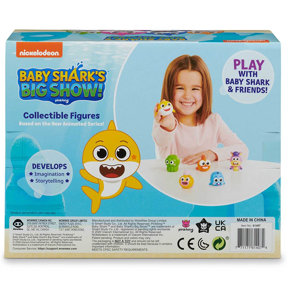 Pinkfong - Baby Shark - Big Snow Collectible Figures Pack of 6