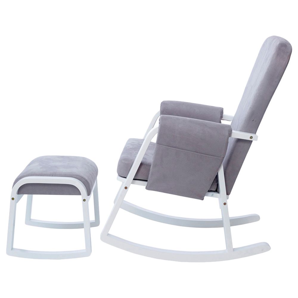 Ickle Bubba - Dursley Nursing Chair and Stool - Pearl Grey (Exclusive)