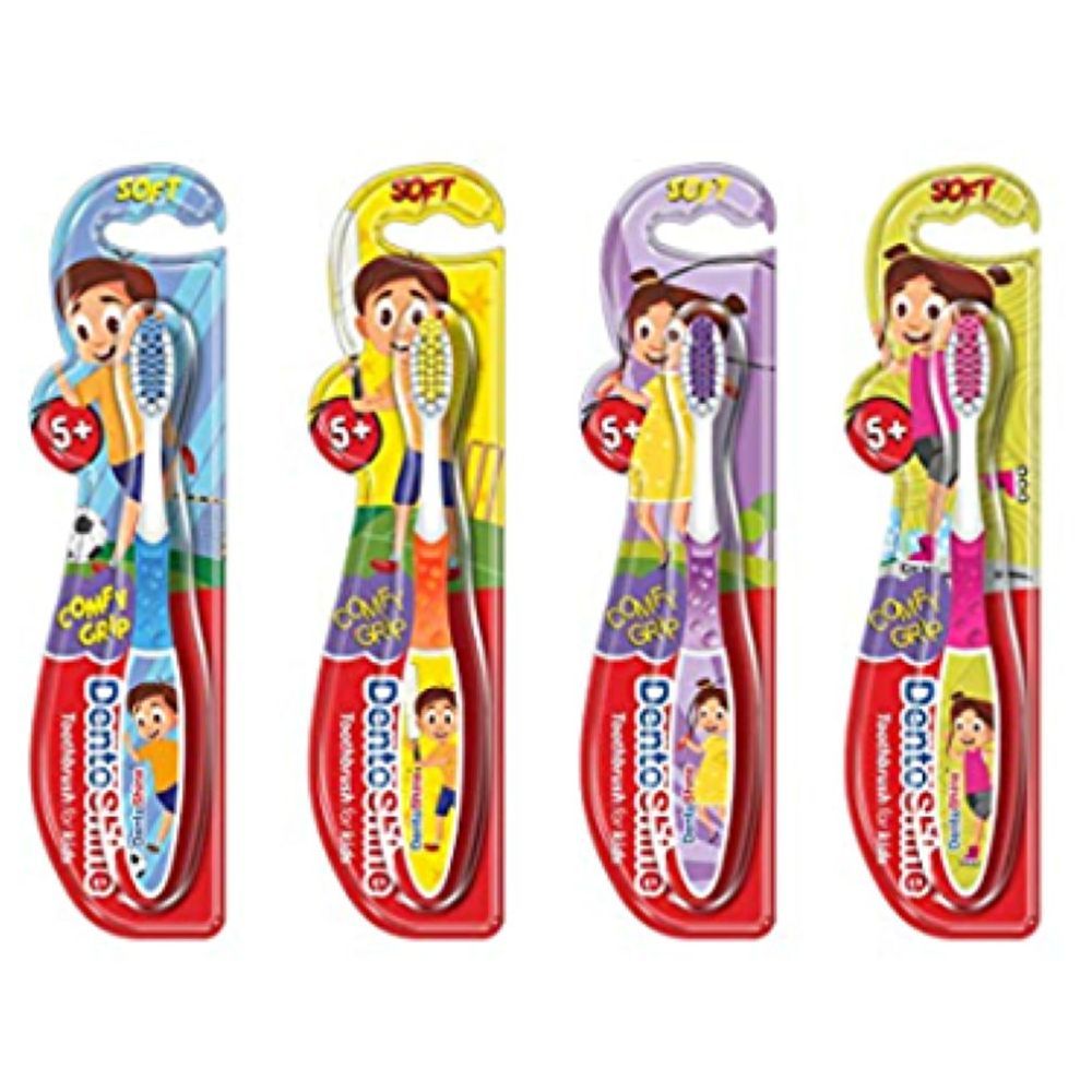 Dentoshine - Comfy Grip Soft Toothbrush - Pack of 4