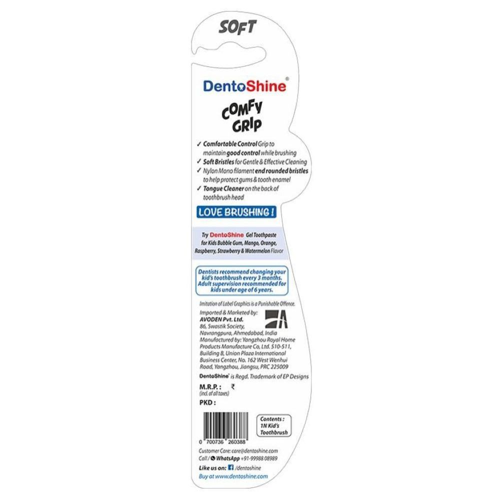 Dentoshine - Comfy Grip Soft Toothbrush - Pack of 4