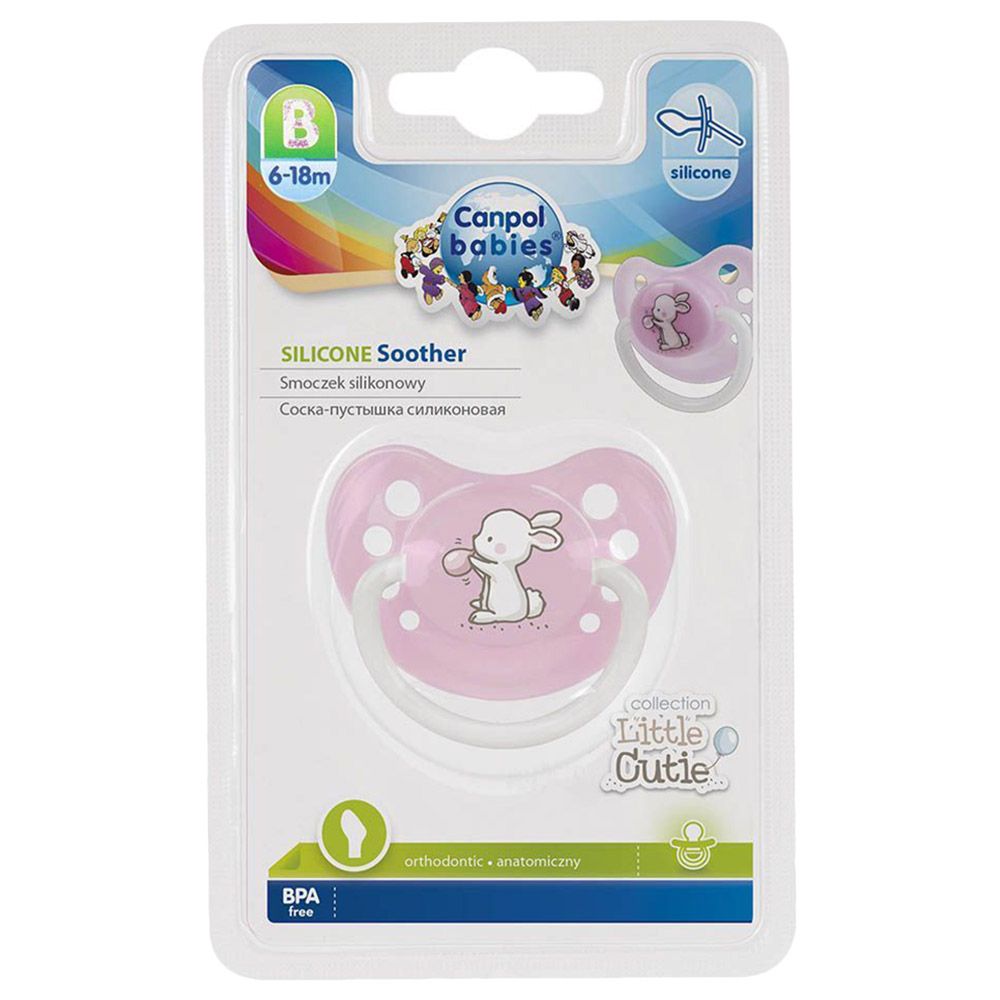 Canpol - Silicon Soother - 6-18M - Pink