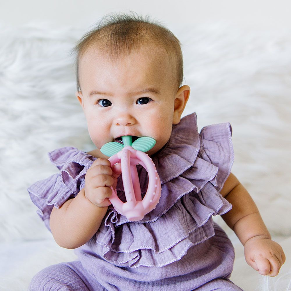 Itzy Ritzy - Bitzy Biter Silicone Teething Ball - Pink