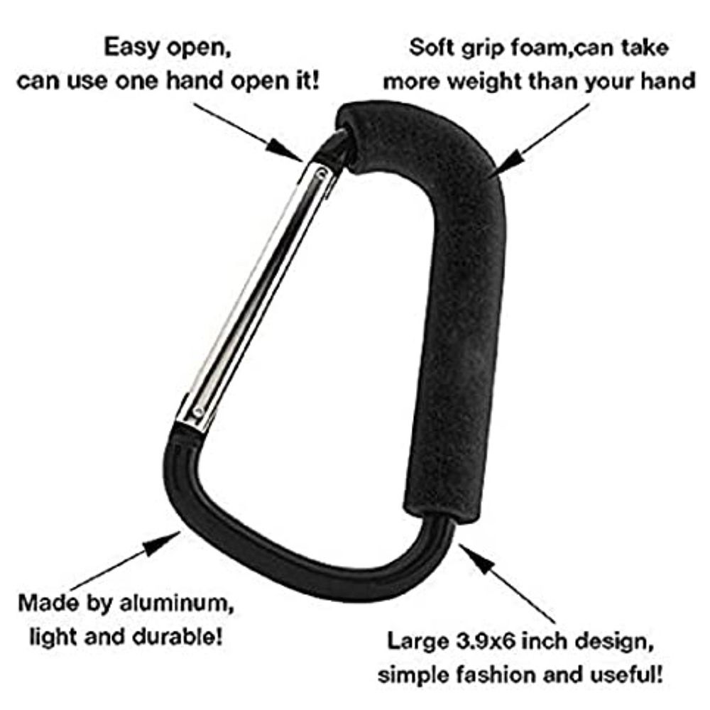 Pikkaboo - Universal Non-Slip Metal Stroller Hook