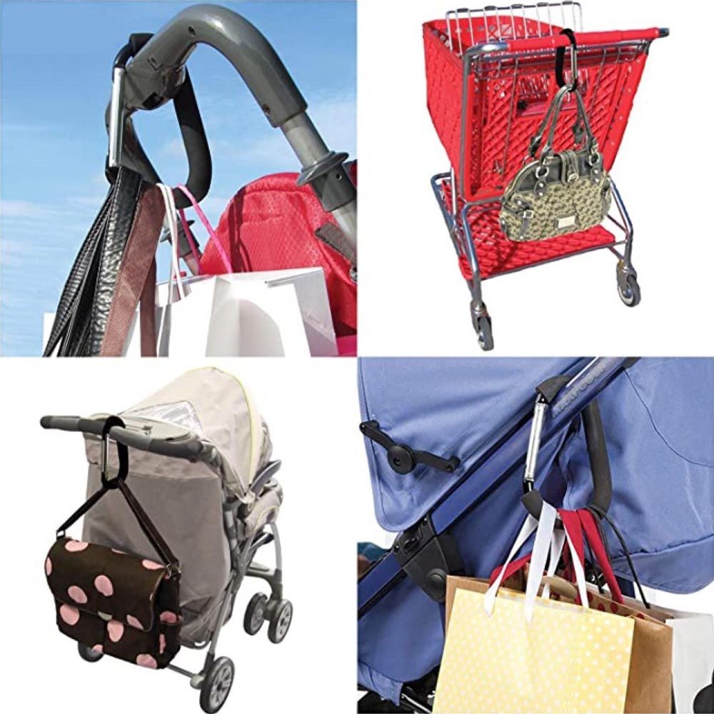 Pikkaboo - Universal Non-Slip Metal Stroller Hook