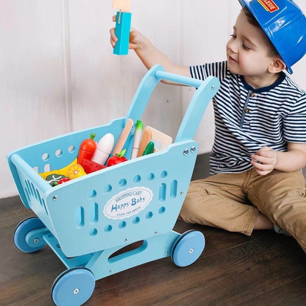 Woody Buddy - Supermarket Trolley - Blue