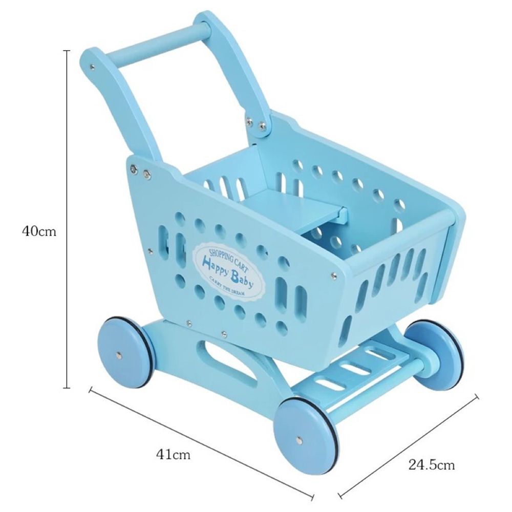 Woody Buddy - Supermarket Trolley - Blue