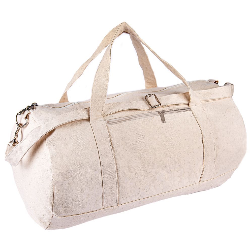 Eco-neutral - Puebla Recycled Cotton Duffel/Gym Bag - Natural