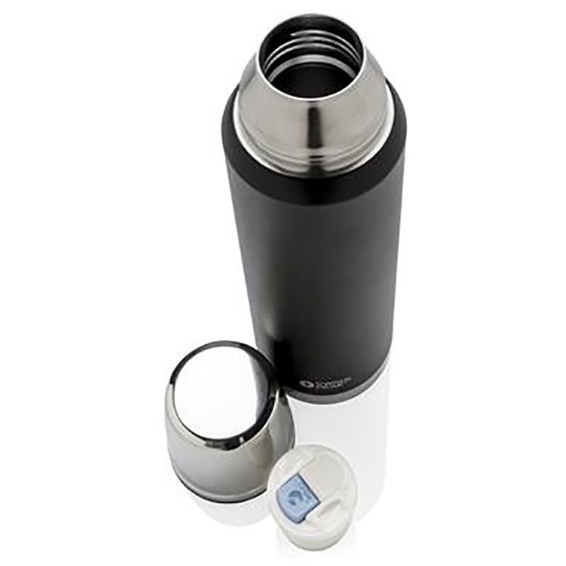 Swiss Peak - Elite Copper Vacuum Flask - 1 L - Black