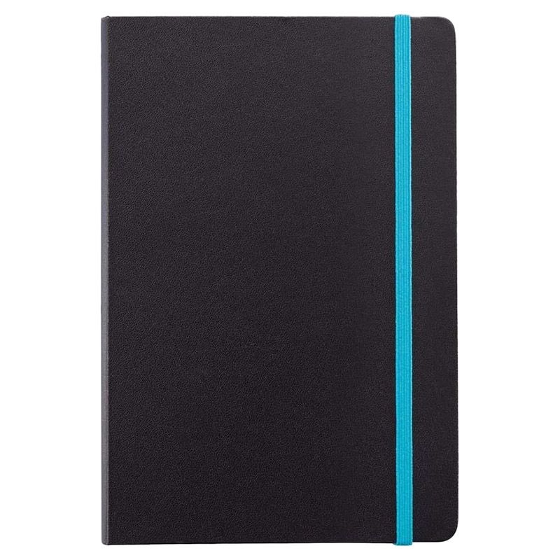 Santhome - Sukh A5 Hardcover Ruled Notebook Pack of 5 - Black-Blue