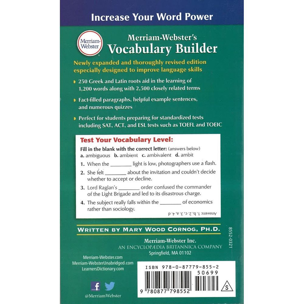 Merriam-Webster's Vocabulary Builder