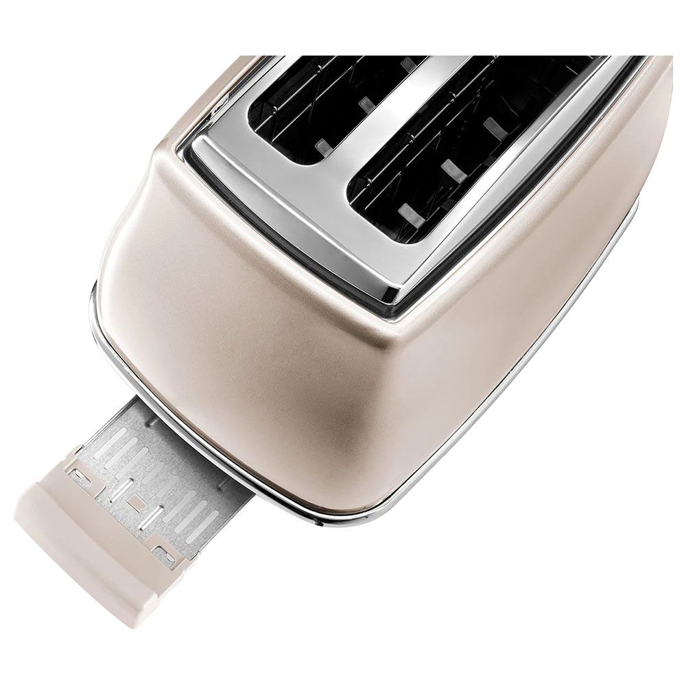 De Longhi Icona Metallics 2 Slice Toaster Beige