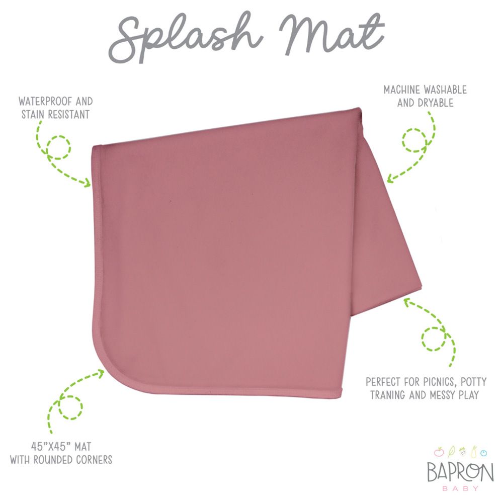 BabpronBaby - Splash Mat - Solid Blush Minimalist