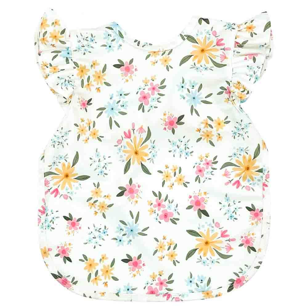 BapronBaby Feeding Bib - Pastel Floral Flutter