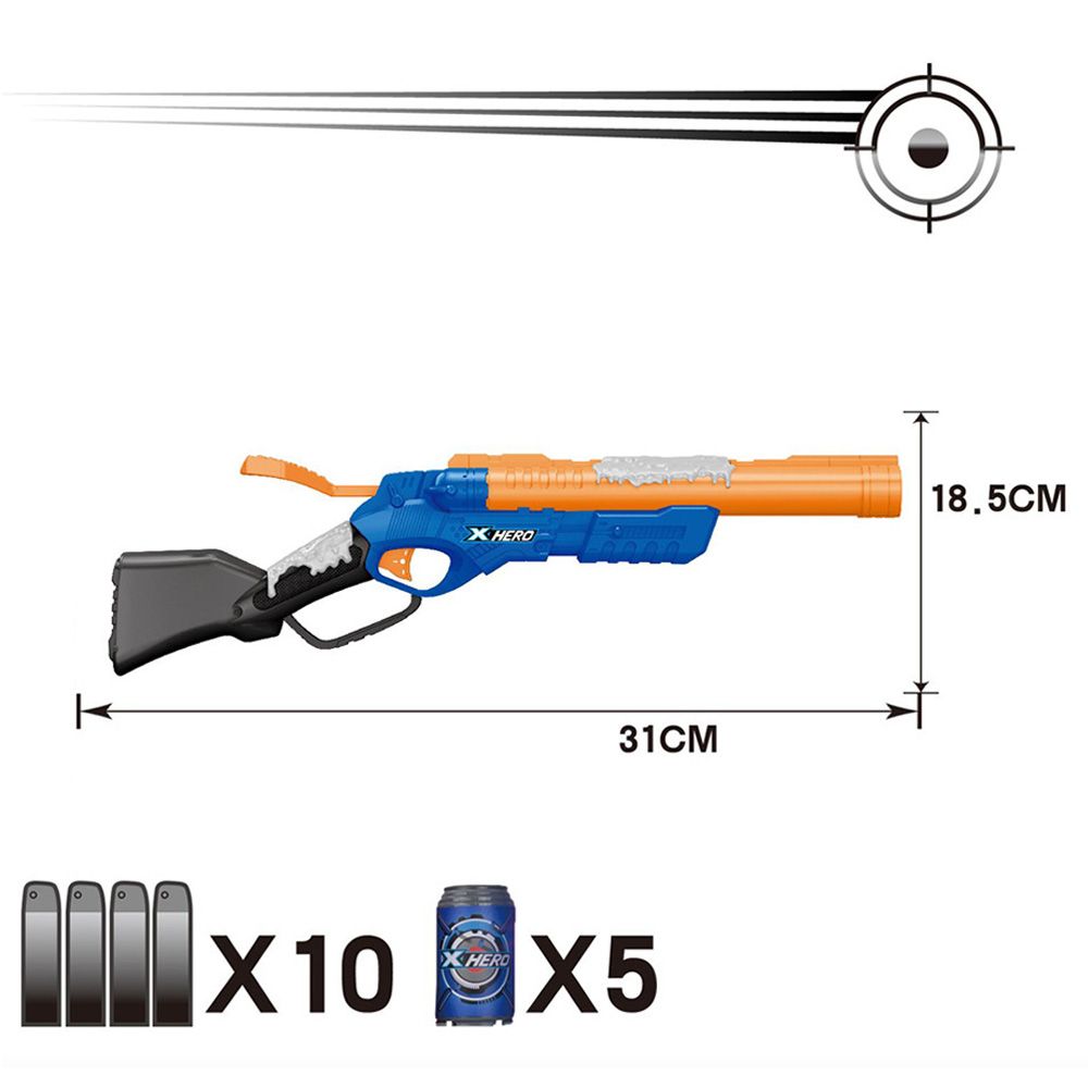 Justdk - Crazy Explosion Soft Bullet Gun - Blue