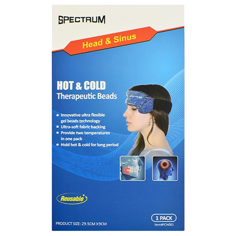 Spectrum - Therapeutic Beads Pack For Head And Sinus - Blue