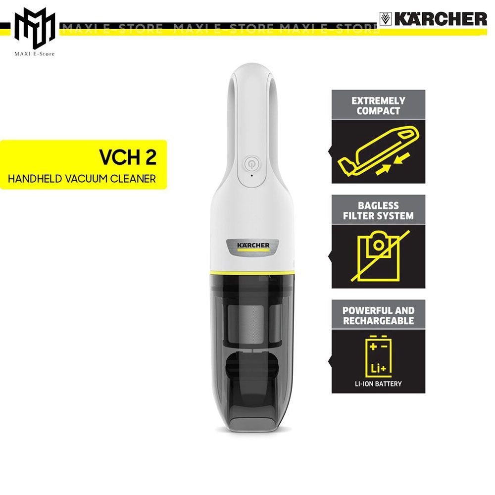 Karcher - Handheld Vacuum Cleaner VCH 2 - White/Black