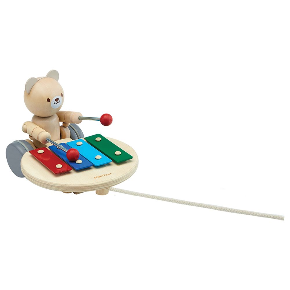 Plan Toys - Pull-Along Musical Bear