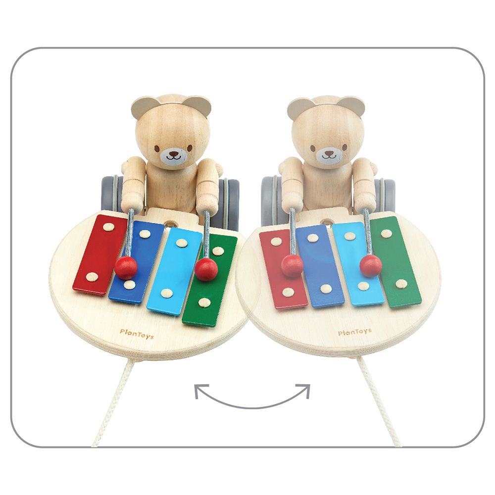 Plan Toys - Pull-Along Musical Bear