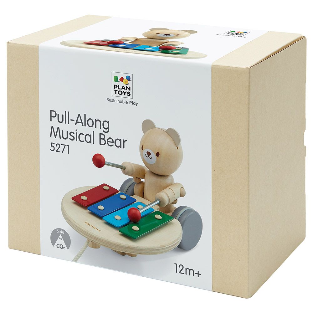 Plan Toys - Pull-Along Musical Bear