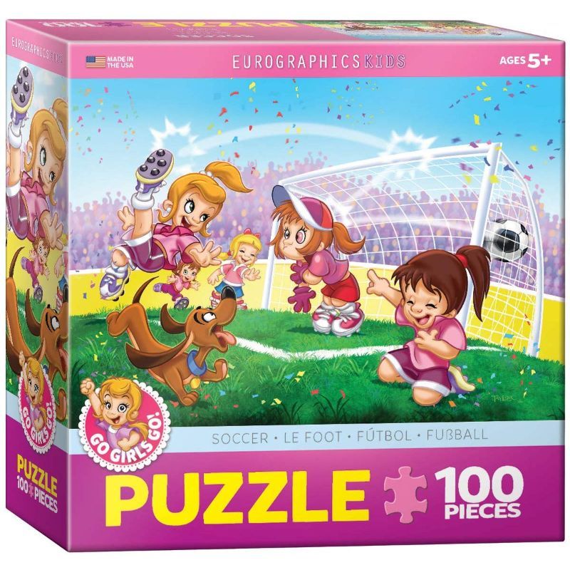 EuroGraphics Toys - Go Girls Go! Soccer 100Pcs Puzzle