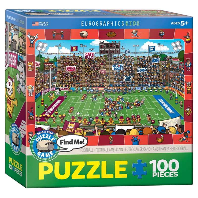 Eurographics - Spot & Find Football 100-Piece Puzzle