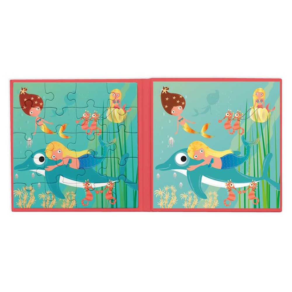 Scratch Europe - Scratch Magnetic Puzzle Book To Go Mermaids