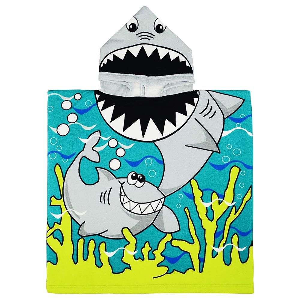 Cherubs - Kids Hooded Towel - Shark