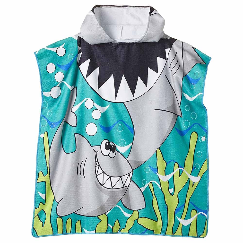 Cherubs - Kids Hooded Towel - Shark