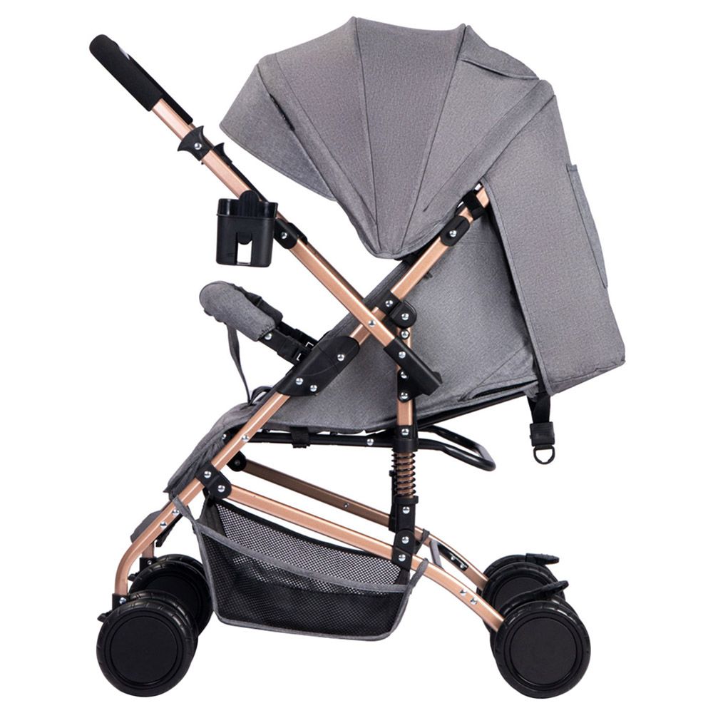 Bebesitos - Reversible Fast Folding Baby Stroller - Grey