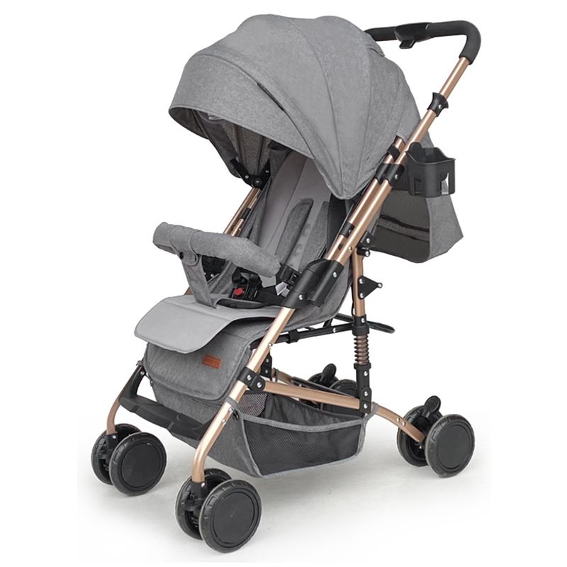 Bebesitos - Reversible Fast Folding Baby Stroller - Grey