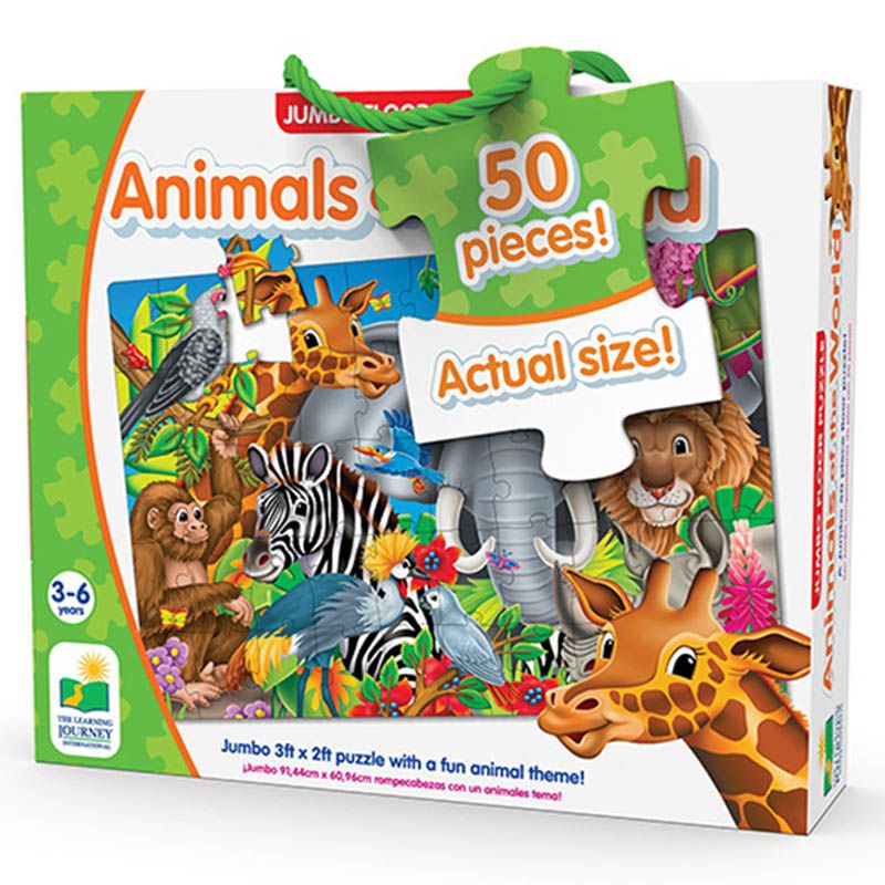 The Learning Journey - Jumbo Floor Puzzles Animals Of The World