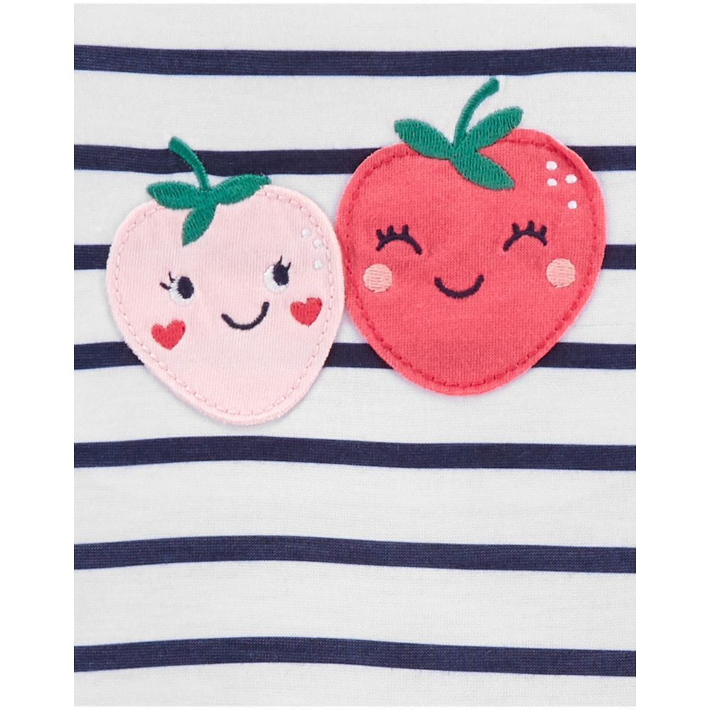 Carters - 4-Piece Strawberry Loose Fit Poly PJs