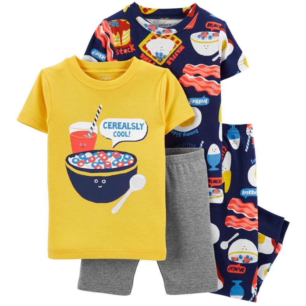 Carters | Toddler - 4pc-Set - Breakfast Cotton PJs