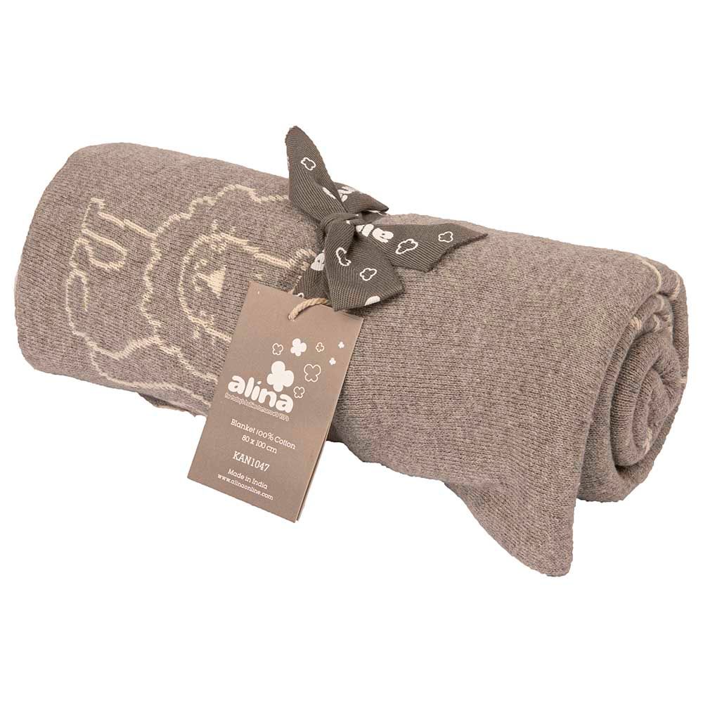 Alina - 100% Cotton Knitted Blankets Lion 