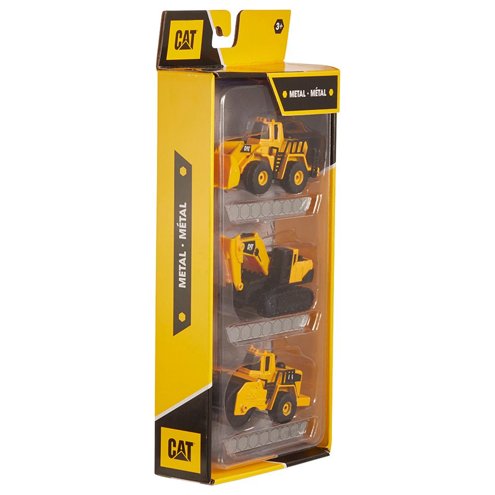 Cat Toys - Front Loader, Excavator & V Steam Roller 3Pcs-Set