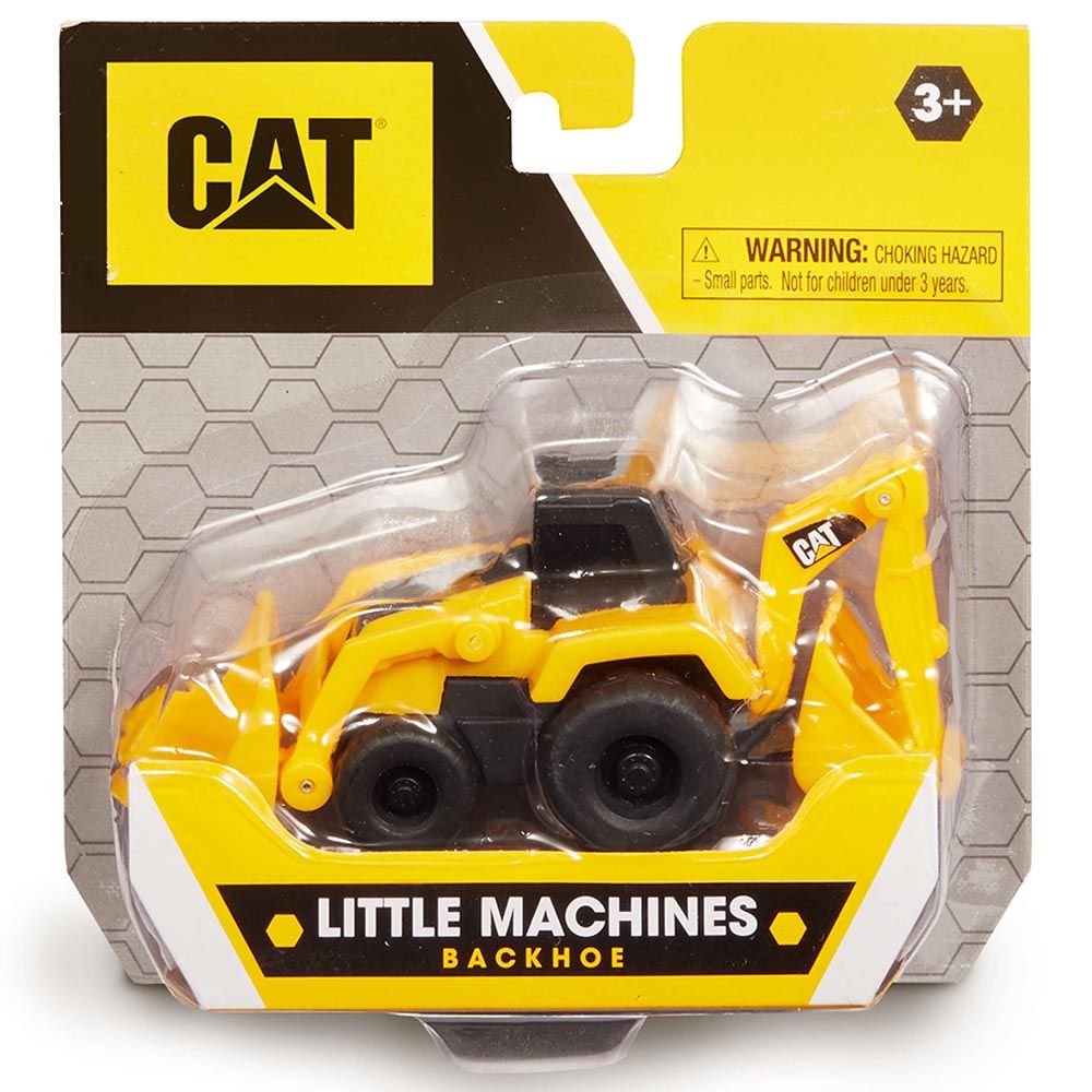 Cat Toys - Mini Machines Fw Backhoe 3-inch