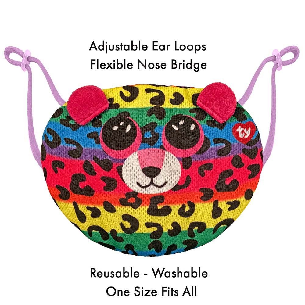 Ty - Beanie Boo Face Mask Leopard Dotty