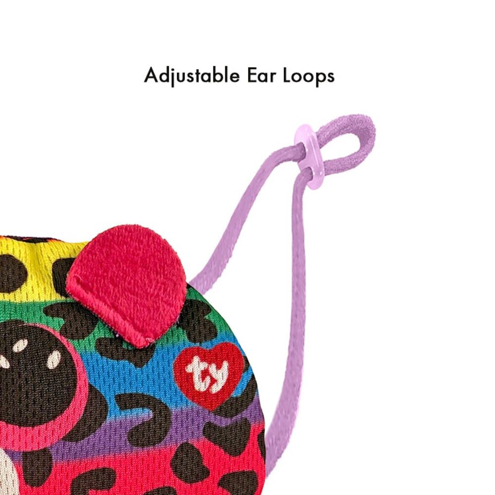 Ty - Beanie Boo Face Mask Leopard Dotty