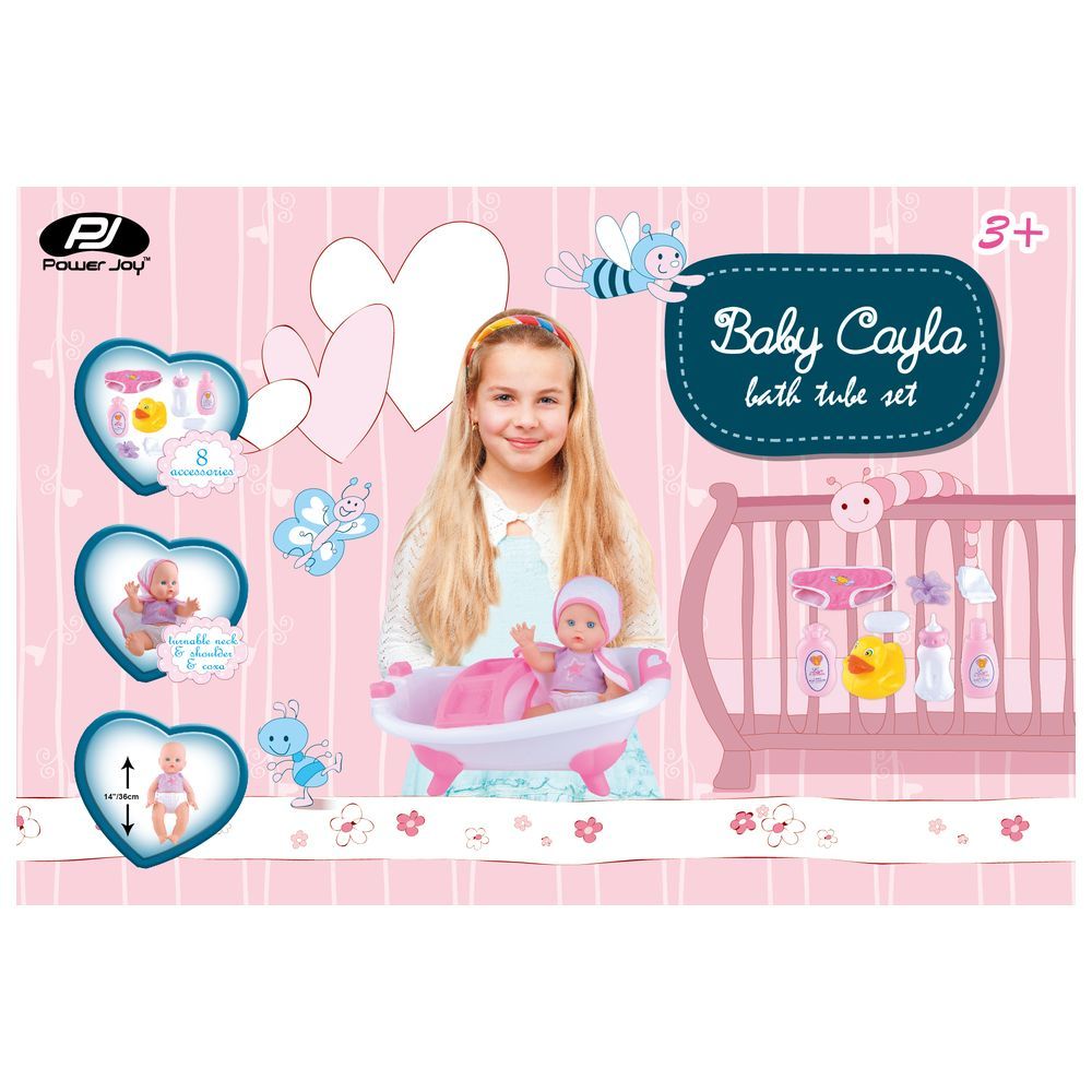 Power Joy - Baby Cayla Bath Tube Set 36cm