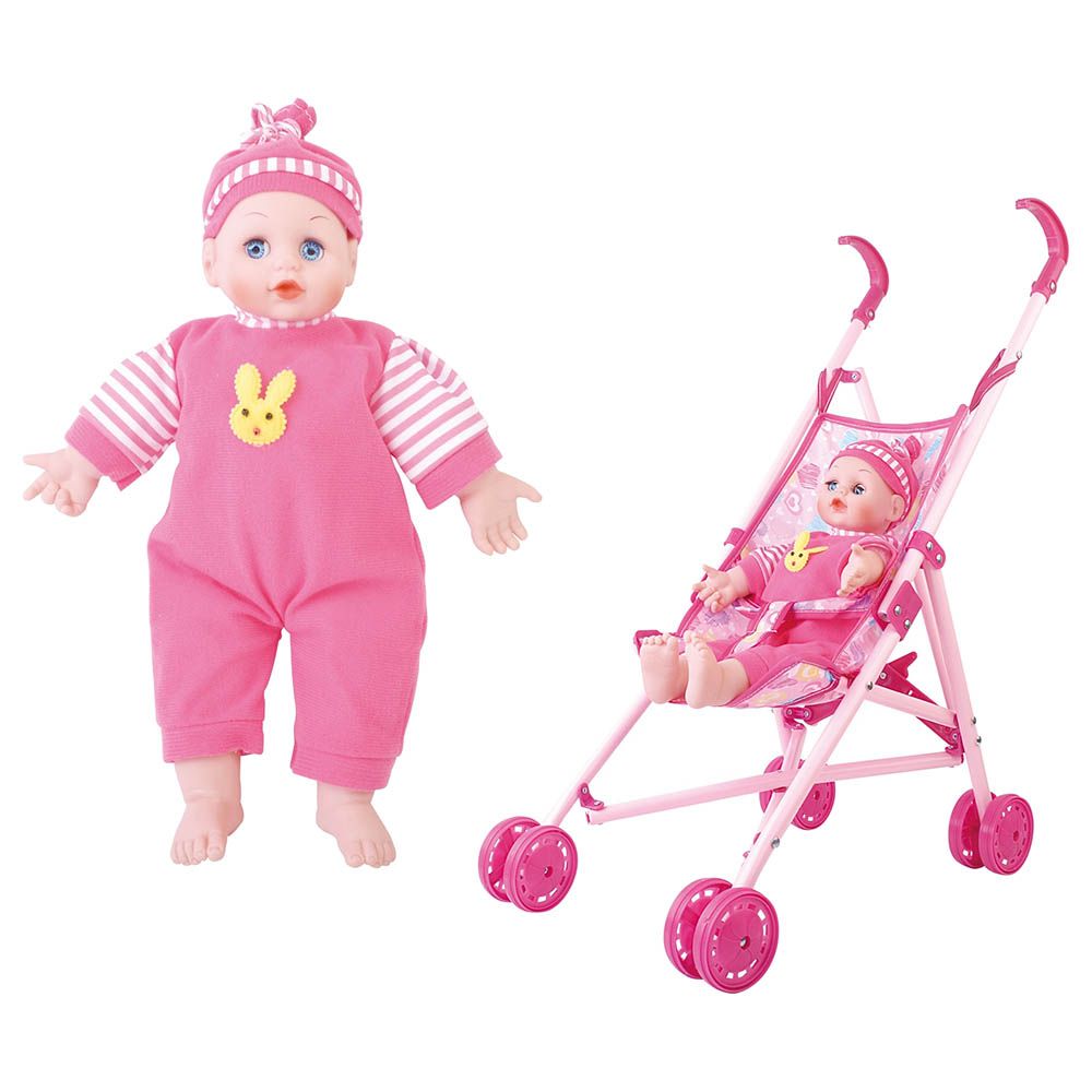 Power Joy - Baby Cayla Trolley with Doll 36cm