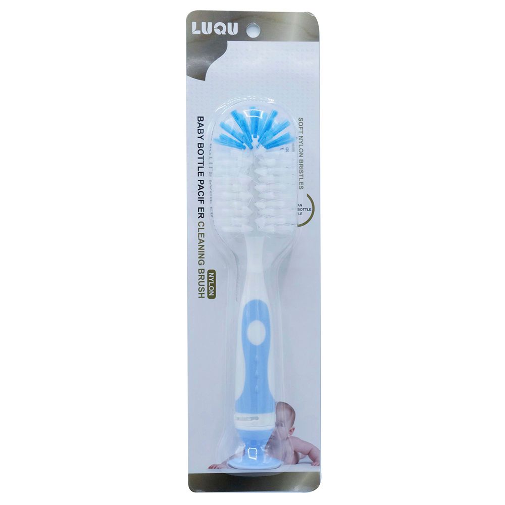 Luqu - Bottle & Nipple Cleaning Brush - Blue