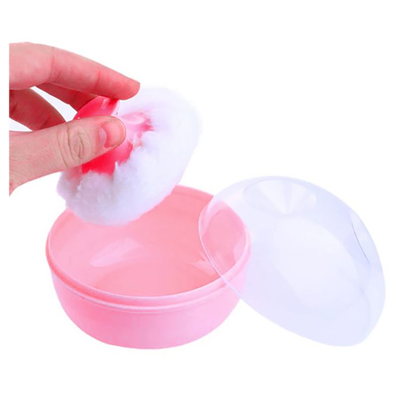 Luqu - Powder Case With Puff - Pink