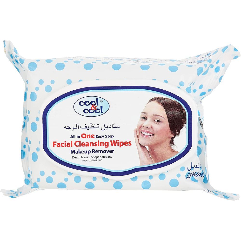 Cool & Cool - Makeup Remover Wipes 33pcs - Pack of 3